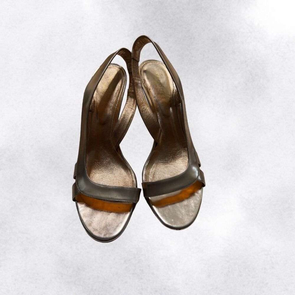 Sergio Rossi Rose Gold Slingback Stiletto Size 8 - Picture 3 of 7